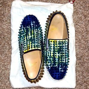 Christine Louboutin Roller Boat Flat Canvas size 41 UK , 8.5 US